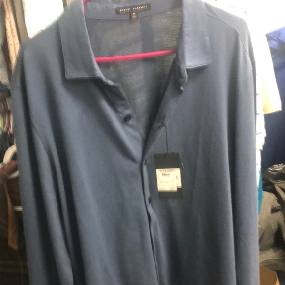 Robert Barakett Blue Casual Button Down Shirt - Picture 5 of 6